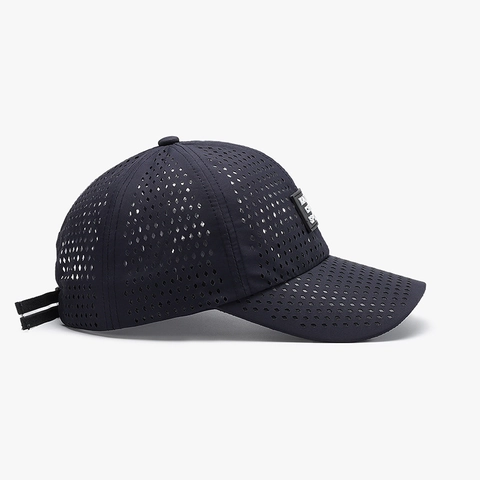 Breathable Mesh Baseball Cap Quick-Dry Polyester Laser Cut Diamond Holes Adjustable Sport Sun Hat For Men Women