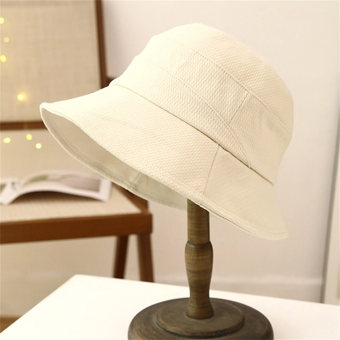 Anglerhut Damen Waffelstruktur Polyester Sonnenschutz Herbst Lässig Chic Fischerhut Für Reisen Outdoor Minimalistisch