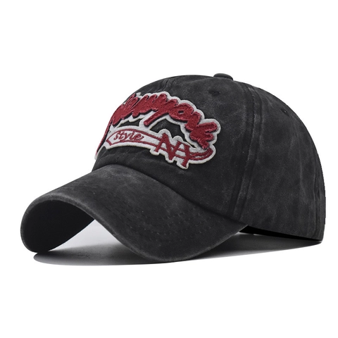 Vintage Gewaschene Baumwolle Baseballkappe Für Herren Damen Bestickt NY Logo Distressed Retro Outdoor Verstellbar