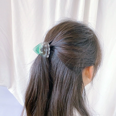 Acryl Transparente Dreieck Haarklammern Farbverlauf Süße Kleine Haarnadel Für Damen Kinder Täglich Haarschmuck