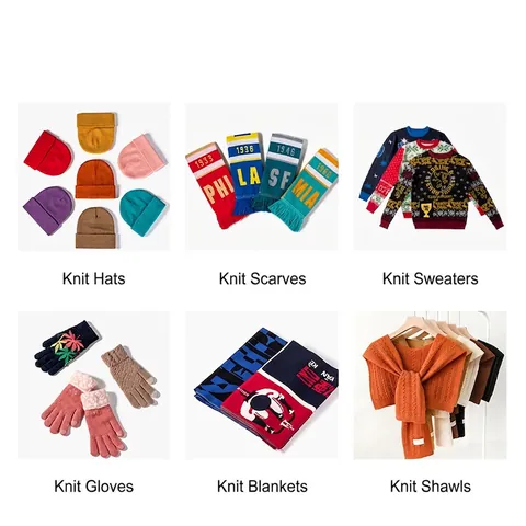 Jacquard Gebreide Muts Acryl Letterpatroon Y2K Street Style Winter Warm Winddicht Beanie Voor Heren Dames