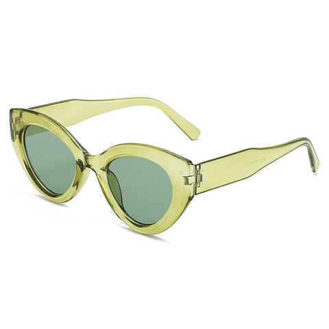 Gafas De Sol Cat Eye Protección UV400 Moda Retro Montura PC Lente AC Tendencia Montura Completa Para Mujer Hombre