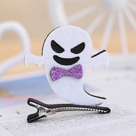 Fermagli per Capelli a Cartone Animato di Halloween per Bambini Donna Zucca Fantasma Pipistrello Gatto Nero Cappello da Strega