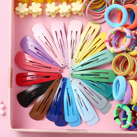Bunte Haaccessoires Für Kinder Mädchen Elastische Haarbänder Mini Blumen Greifklammern BB Haarspangen Süße Styling-Tools