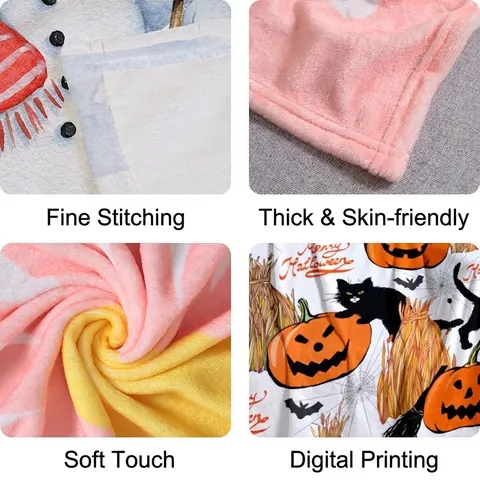 Halloween Flanellen Deken Geest Pompoen Vleermuis Bedrukt Zachte Warme Fleece Deken Voor Bank Bed Couch Home Decor Vakantie Cadeau