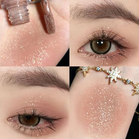 Liquid Eye Shadow Matte Shimmer Glitter High Pigment Earth Tone Long Lasting Smooth Waterproof Beauty Eye Makeup