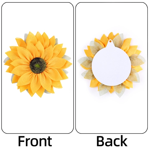 Artificial Sunflower Wreath Burlap Mesh Fabric Door Hanging Decoration For Thanksgiving Harvest Farmhouse Rustic Style