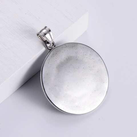 Collana Con Ciondolo Testa Di Leone Acciaio Inossidabile 304 Rilievo Greco Hip Hop Punk Retro Gioielli Uomo Lucidato