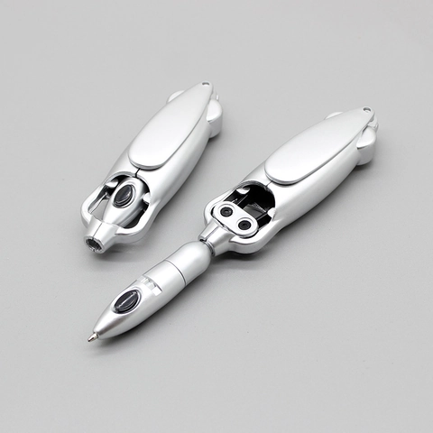 Penna Sfera Pieghevole Novità Deformazione Robot Creativo Strumento Scrittura Retrattile Portatile Regalo Ufficio