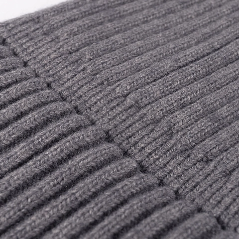 Knitted Beanie Hat Ribbed Cuff Warm Soft Winter Outdoor Fashion Solid Color Skull Cap For Women Men