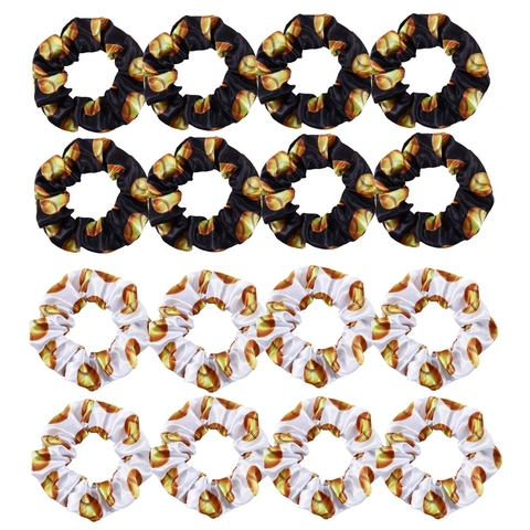 Satin Softball Print Scrunchies Elastische Haargummis Baseball Muster Sportliche Haaraccessoires Für Frauen Mädchen