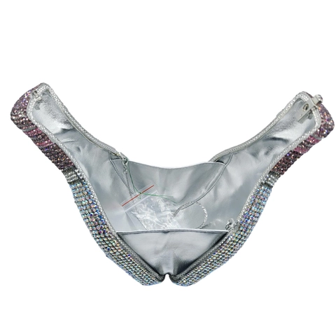 Bolso De Fiesta Con Forma De Botella De Champán Y Pedrería Brillante Bolso De Lujo Con Purpurina Y Cadena