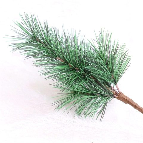 Künstlicher Mini Weihnachtsbaum Kiefernnadel Zweige Desktop Dekoration PVC Kunststoff Grün Winter Party Haus Büro Ornament