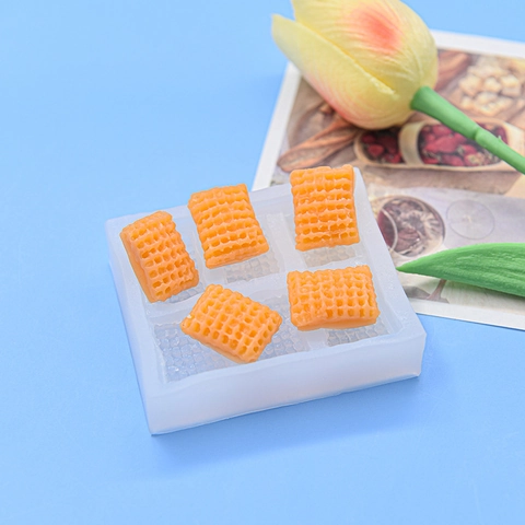 Waffelgitter Form Silikonform Für DIY Backen Schokolade Süßigkeiten Kekse Tortendekoration Dessert Ornament Miniatur