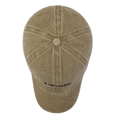 Retro Washed Cotton Baseball Cap For Men Women Casual Distressed Adjustable Sunshade Hat Embroidered Letter In The Moment