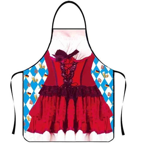 Oktoberfest Schort Polyester Digitale Print Beiers Traditioneel Dirndl Lederhosen Patroon Nieuwigheid BBQ Keuken Feest
