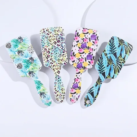 Cute Cartoon Air Cushion Hair Comb Plastic Scalp Massage Paddle Brush For Girls Kids Detangling Hairbrush