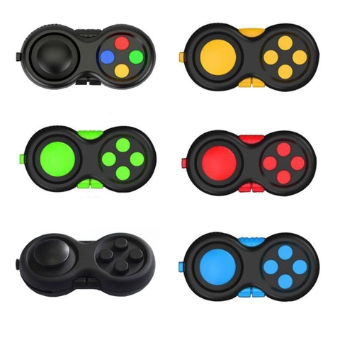 Fidget Pad Game Controller Shape Stress Relief Toy With Joystick And Buttons For Anxiety ADHD Sensory Adults Kids Plastic