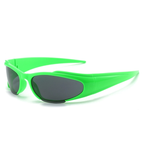Occhiali Da Sole Sportivi Montatura PC Protezione UV400 Ciclismo All Aperto Y2K Occhio Di Gatto Moda Avvolgente Per Donna E Uomo