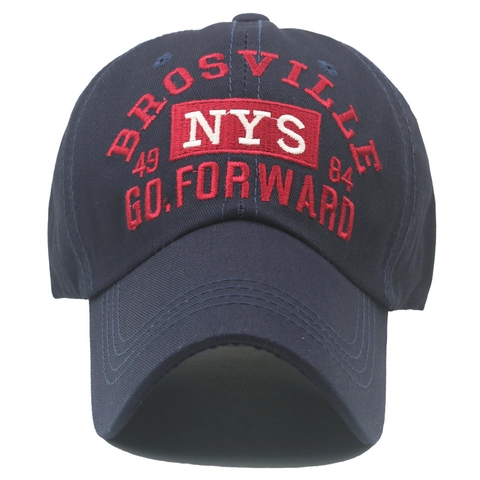 Cappello Da Baseball In Puro Cotone Con Ricamo NYS Fibbia In Metallo Regolabile Protezione Solare Vintage Sport Cappello Outdoor
