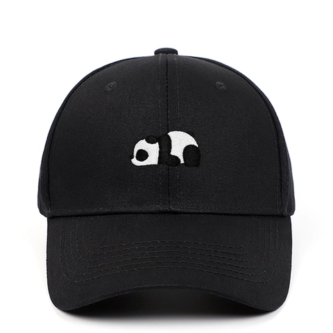 Casquette De Baseball Avec Broderie Panda Coton Ajustable Chapeau De Sport De Plein Air Hommes Femmes