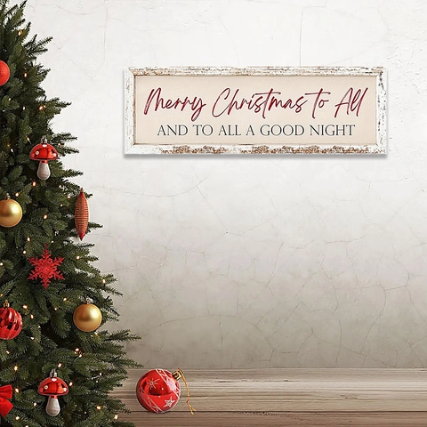 Wooden Christmas Hanging Sign Plaque Merry Christmas Letter Print Retro Wall Decor For Home Porch Holiday Party