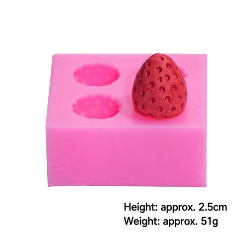3D Strawberry Silicone Mold Fruit Shape For Cake Decorating Fondant Chocolate Baking DIY Craft Handmade Dessert Tool