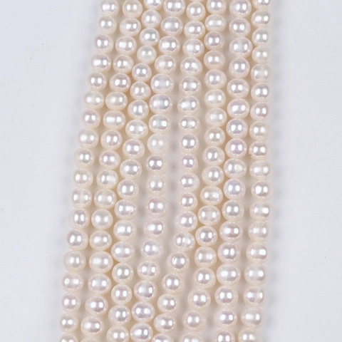 Natuurlijke Zoetwaterparel Kralen Strand Echte Witte Parel Half-Afgewerkte Ketting Kralen Voor DIY Sieraden Maken Armband Benodigdheden