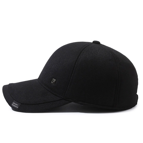Berretto Da Baseball Invernale Da Uomo Con Paraorecchi Lana Twill Cotone Antivento Sport All Aperto Moda