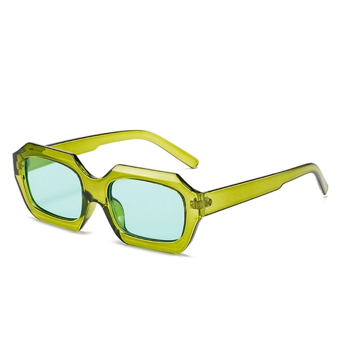 Gafas De Sol Rectangulares Geométricas Retro Protección UV Montura PC Lente AC Moda Y2K Para Hombre Mujer