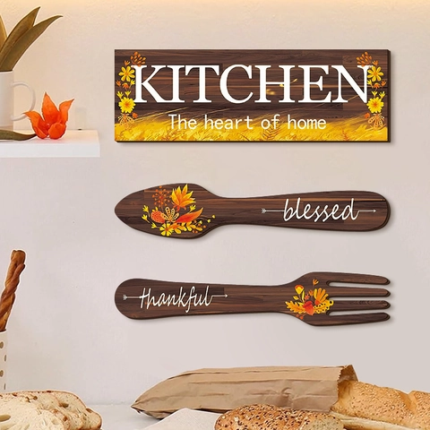 Insegne Da Parete Per Cucina Rustica Decorazione Per Fattoria In Legno Girasole Tema Autunnale Placche Decorative Con Ganci In Metallo