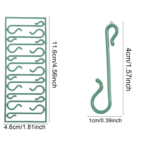 Ganci Per Ornamenti Di Natale A Forma Di S In Plastica Mini Appendiabiti Per Decorazioni Albero Decorazione Festiva Verde