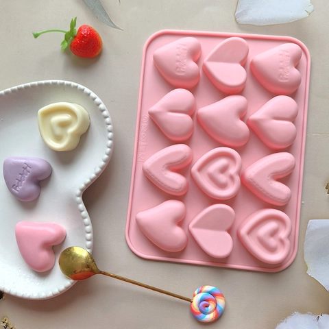 Stampo In Silicone A Forma Di Cuore Flessibile Resistente Al Calore Per Cioccolato Caramelle Decorazione Di Torte