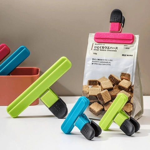 Food Sealing Clips Plastic Bag Sealer Moisture Proof Fresh Keeping Anti Slip Grip For Kitchen Snack Storage T-Shaped
