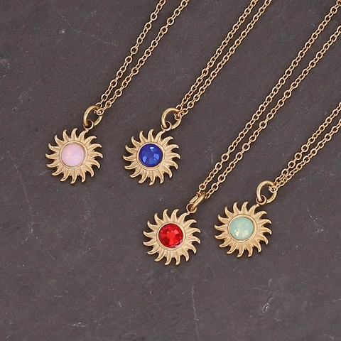 Collana Pendente Croce Girasole Ventaglio Acciaio Inossidabile Placcato Oro Gioielli Vintage Eleganti Per Donna