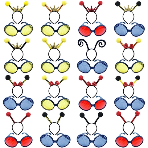 Plastik Insekten Cosplay Kostüm Zubehör Biene Stirnband Lustige Brille Tutu Rock Gestreifte Socken Ärmel Für Performance Partys