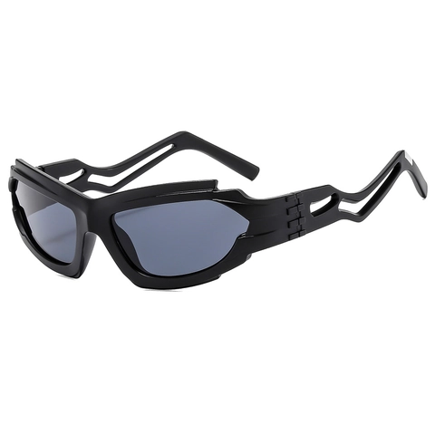 Gafas De Sol Cyberpunk Futuristas Y2K Montura PC Irregular Protección UV400 Ciclismo Deportes Hombres Mujeres