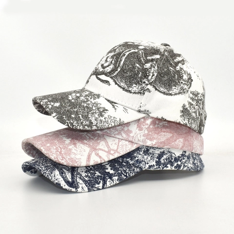 Gorra De Béisbol Con Estampado Pastoral Francés Vintage Algodón Ajustable Protección Solar Sombrero De Viaje Unisex