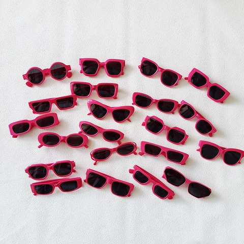Occhiali Da Sole Donna Protezione UV400 Rosa Rosso Resina Retrò Quadrati Occhio Di Gatto Rettangolare Moda Estate Aperto