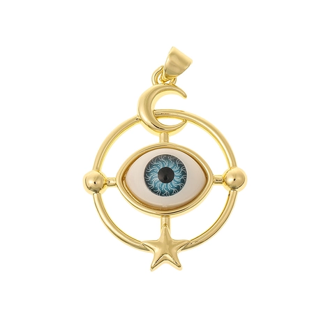 Böser Blick Anhänger Halskette Gold Vergoldetes Kupfer Zirkonia Hamsa Hand Herz Vintage Böhmen Schmuck Für Damen