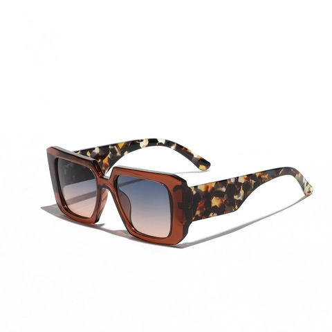 Gafas De Sol Cuadradas Grandes Montura PC Protección UV Moda Retro Millennial Para Hombres Mujeres Exterior