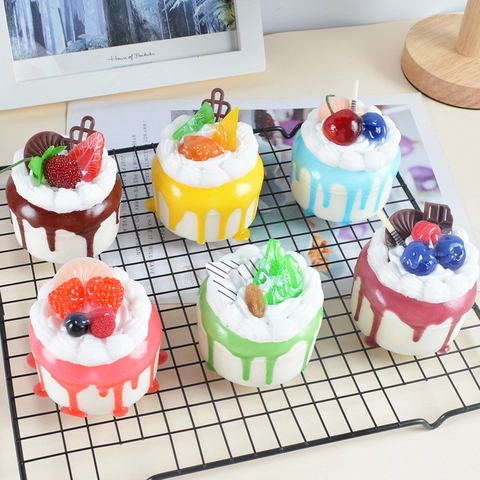 Simulation Artificial Cake Model PU Cream Dessert Realistic Food Photography Props Home Decor Window Display Showcase