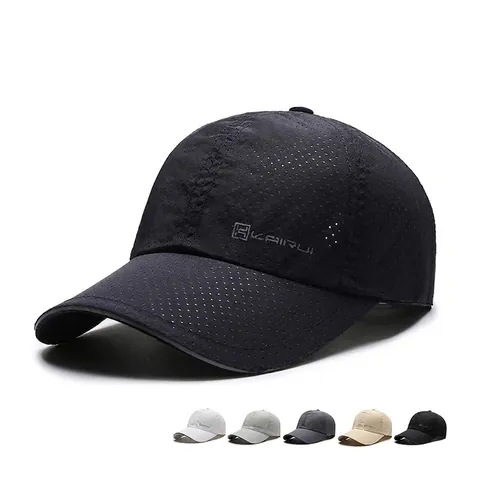 Reflektierende Baseballkappe Atmungsaktives Mesh Schnelltrocknend Outdoor Sport Sonnenschutz Verstellbar Unisex