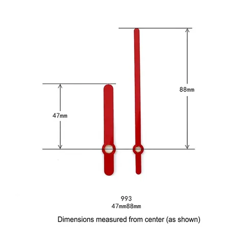 Clock Hands Aluminum Metal DIY Repair Accessory For Quartz Wall Clock Hour Minute Second Minimalist Style