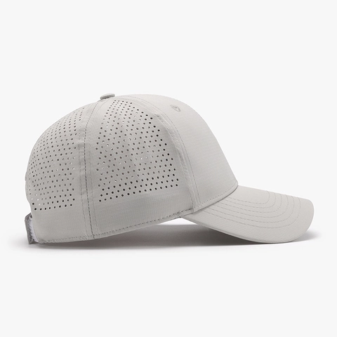 Cappello Da Baseball Asciugatura Rapida Poliestere Fori Laser Traspirante Sport All'aperto Colore Solido Regolabile Uomo Parasole