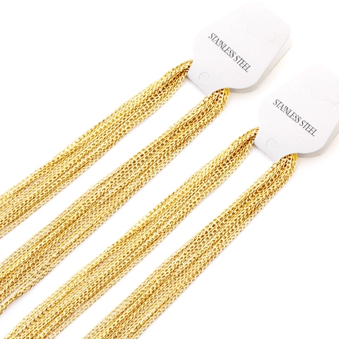 Collana A Catena Cubana Minimalista Acciaio Inossidabile 304 Accessorio Catena Di Base Per Uomo Donna Gioielli