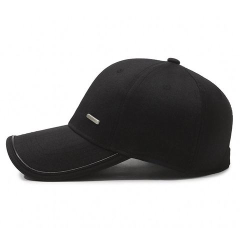 Cappello Da Baseball Moda Cotone Regolabile Protezione Solare Sport All'aperto Casual Semplice Etichetta In Metallo