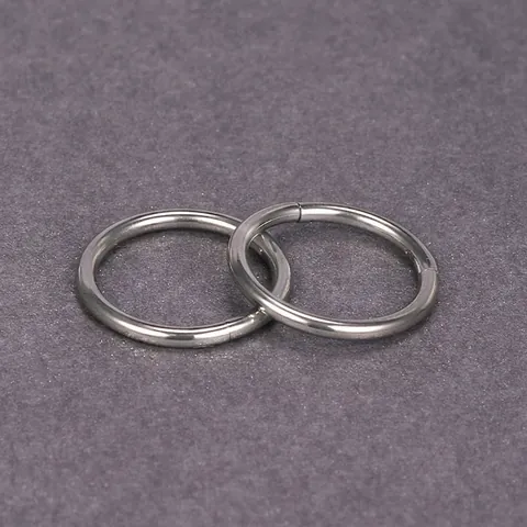Hinged Segment Nose Ring Hoop Titanium Steel Piercing Jewelry Seamless Cartilage Earrings Unisex Minimalist Body Decor
