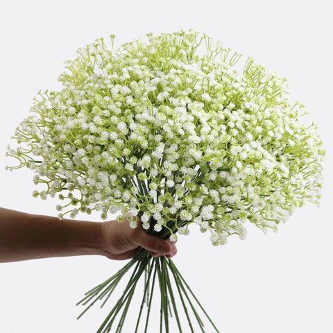 Artificial Baby's Breath Flowers Plastic Gypsophila Bouquet For Wedding Home Hotel Party Decoration Multi Color Stems