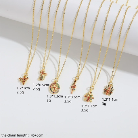 Collier en Cuivre Doré Mode pour Femmes Pendentif Incrusté de Zirconia Thème Petits Animaux Forme Araignée Abeille Serpent